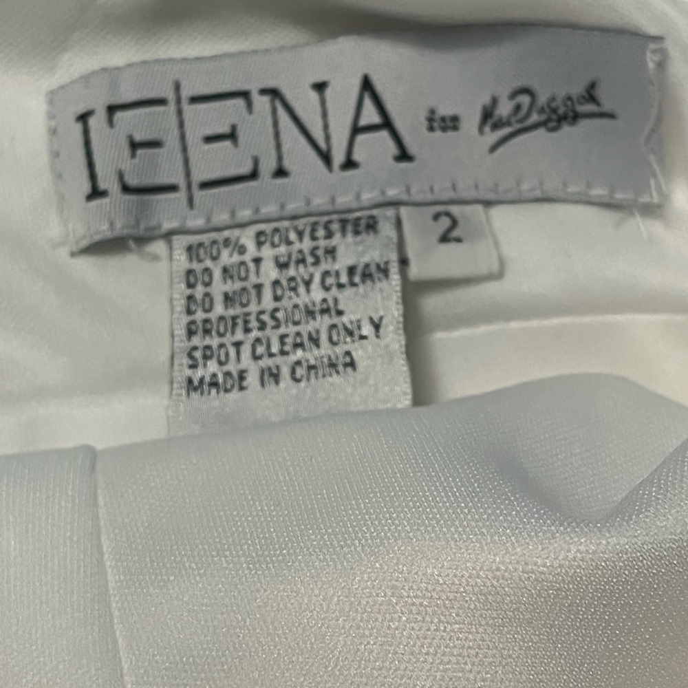 Mac Duggal/ IEENA #70161 NWT Asymmetrical Ruffle Cocktail Mini Dress Size 2 - Picture 9 of 9
